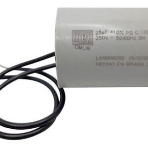 Capacitor 25uf 250vac Para Portão Eletrônico Weg