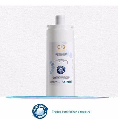 Filtro Refil P/ Purificador Ibbl Fr600 C+3 + Kit Torneira