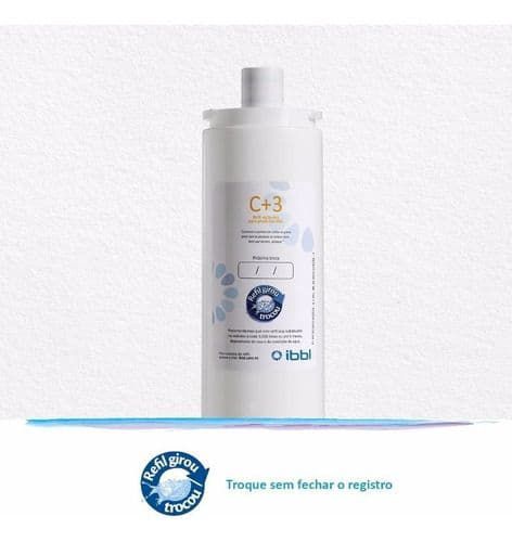 Filtro Refil Ibbl Fr600 C+3 + Kit Torneira Prata