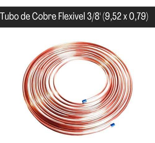 6 Metros Tubo De Cobre Flexível 3/8 9,52mm