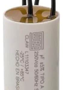 Capacitor Cmrw Permanente Weg 10uf 250v 50/60hz Terminal Fio