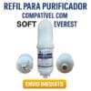 Refil Filtro Aquaturbo Para Purificador De Água Soft Everest