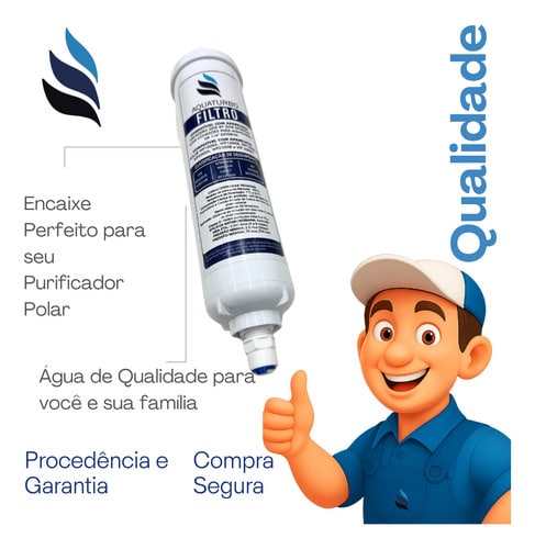 Refil Filtro Aquaturbo Side By Side Polar Wp1000 Wp2000