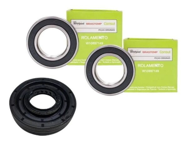 Conjunto Mecanismo Compatível Brastemp Consul Eixo Longo Kit Completo