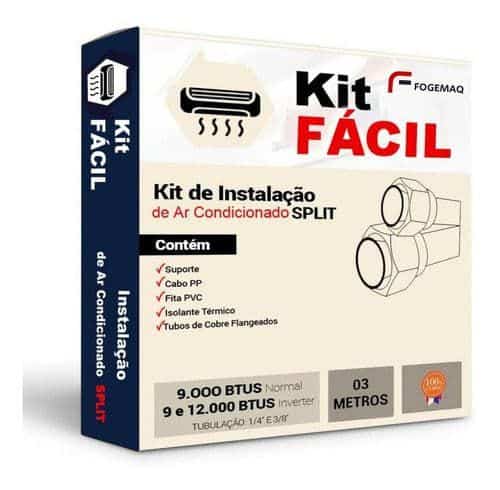 Kit Instalação Ar Split Comum 12000 Btus Inverter 3 Metros