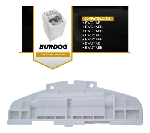 Suporte Tampa Base Dobradiça Lavadora Bwg11 Bwh11 W10413648