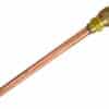 Válvula De Serviço Refrigeração Schrader 1/4 C/100mm