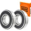 2 Rolamentos Lavadora Brastemp Consul 6006 2rs W10897149 Gbr