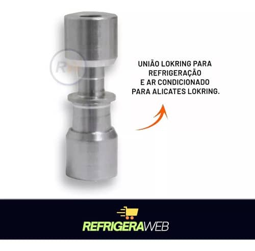 União Lokring 3/8 X 5/16 Alumínio Ar Condicionado