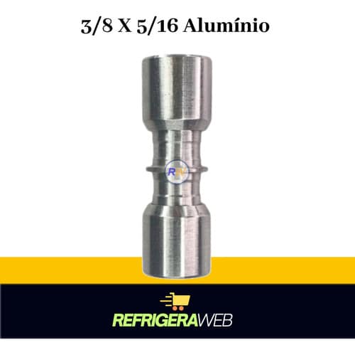 União Lokring 3/8 X 5/16 Alumínio Ar Condicionado