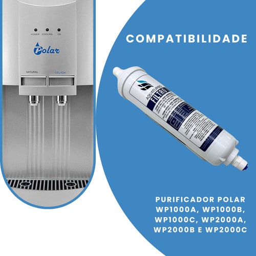 Refil Filtro Aquaturbo Side By Side Polar Wp1000 Wp2000
