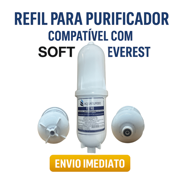 Refil Aquaturbo Filtro Vela De Bebedouro Soft Everest Star / Fit /baby