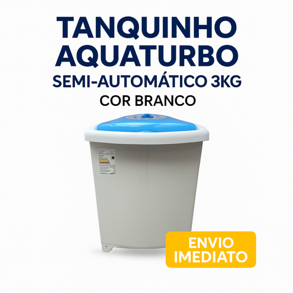Tanquinho De Lavar Roupas Aquaturbo 3kg Semi-automático